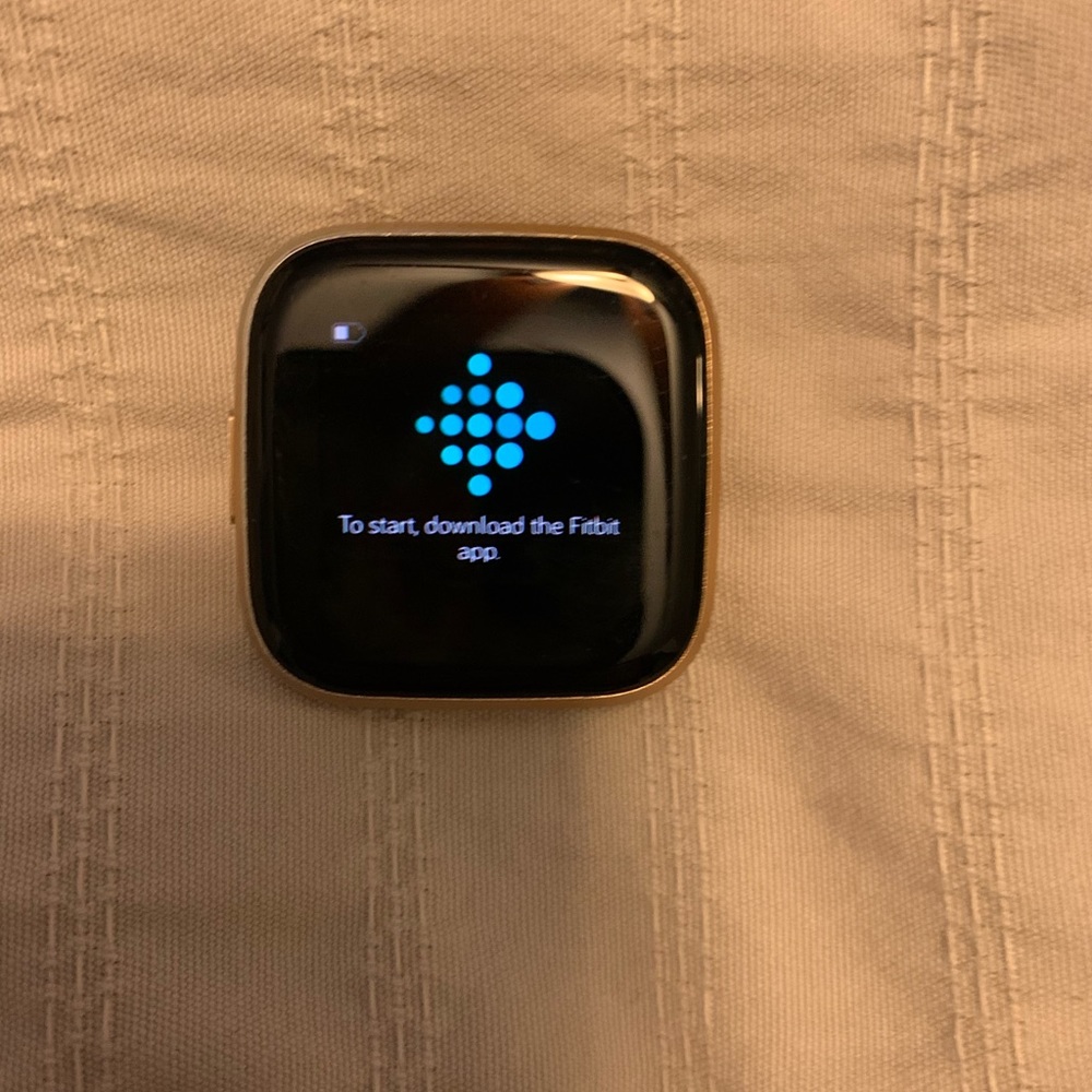 Rose gold Fitbit Versa 2